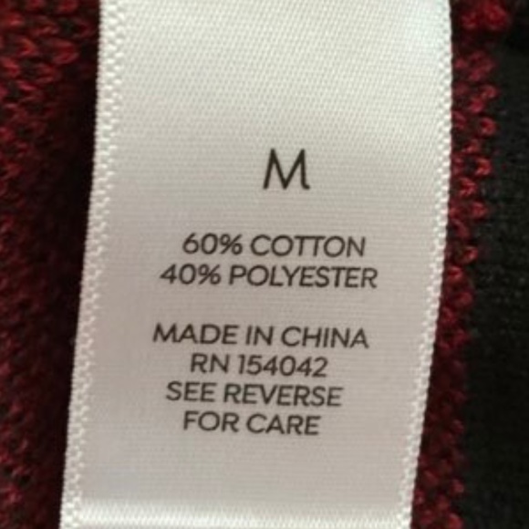 Westport Hooded Sweater Deep Red & Black Size Medium - Picture 5 of 5